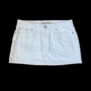 SOLD - BKE Madison White Denim Mini Skirt!